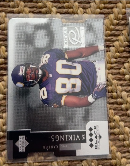 1998 Upper Deck Black Diamond Premium Cut #PC29 Cris Carter — front