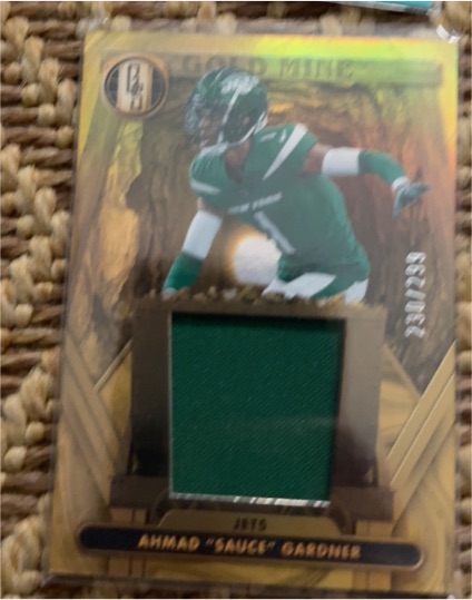 2024 Panini Gold Standard Gold Mine #GM-AGR Ahmad Sauce Gardner — front