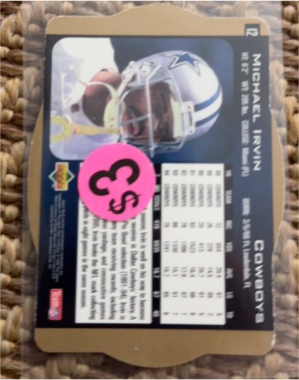 1995 Upper Deck #12 Michael Irvin — front