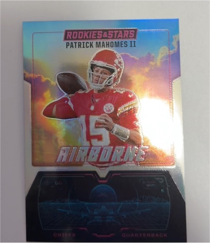 2025 Panini Rookies & Stars #1 Patrick Mahomes II Airborne Silver Prizm — front