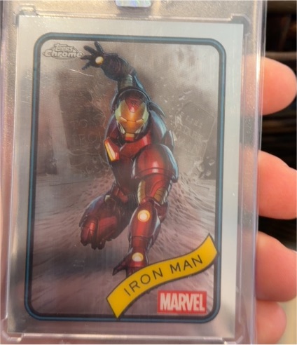 2025 Topps Chrome Marvel #1 Iron Man — front