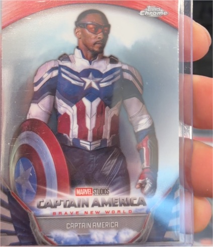 2025 Topps Chrome Marvel Studios #BNW-1 Captain America Brave New World — front