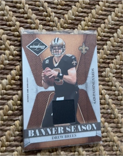 2008 Leaf Limited Banner Season #BSM-3 Drew Brees — front