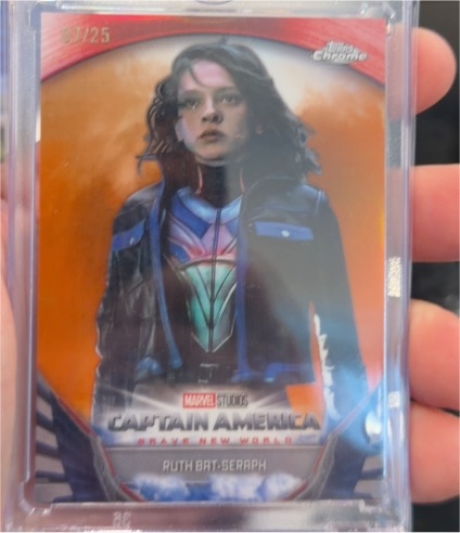2025 Topps Chrome Marvel Studios #BNW-7 Ruth Bat-Seraph Captain America — front