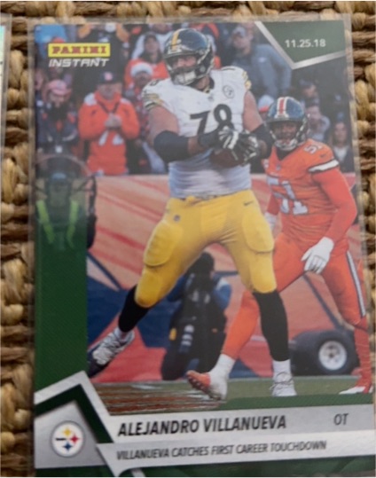 2018 Panini Instant Alejandro Villanueva — front