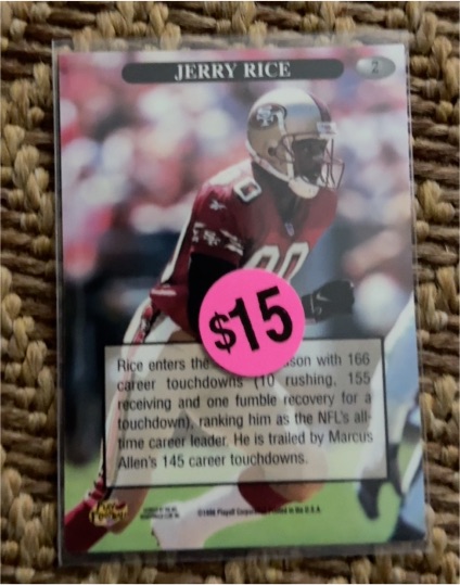 1987 Fleer #115 Jerry Rice — front