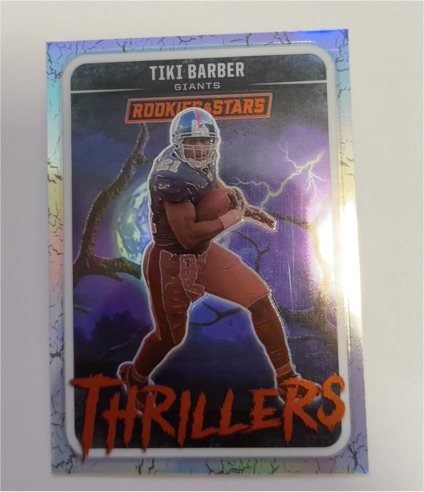 2025 Panini Rookies & Stars #11 Tiki Barber Thrillers Silver Prizm — front