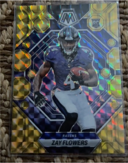 2023 Panini Mosaic #380 Zay Flowers — front