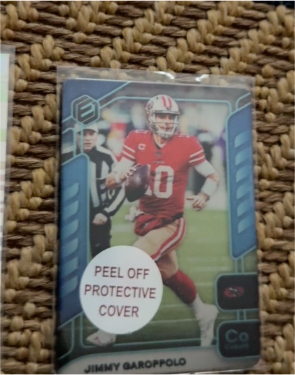 2020 Panini Elements Metal Gold #22 Jimmy Garoppolo — front