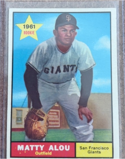 1961 Topps #327 Matty Alou — front