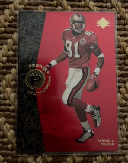 1996 Upper Deck SP Premier Prospects #7 Terrell Owens — front