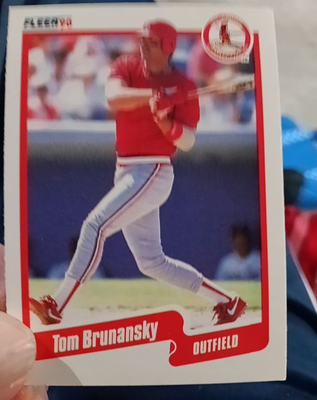 1990 Fleer #242 Tom Brunansky — front