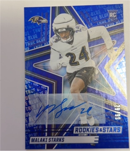 2025 Panini Rookies & Stars #99 Malaki Starks True Blue RC — front