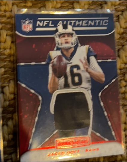 2019 Panini Rookies & Stars NFL Authentic Jerseys #NA-JG Jared Goff — front