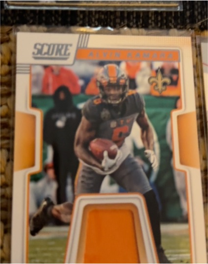 2019 Score #CJ-20 Alvin Kamara — front