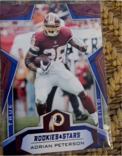 2019 Panini Rookies & Stars True Blue #64 Adrian Peterson — front