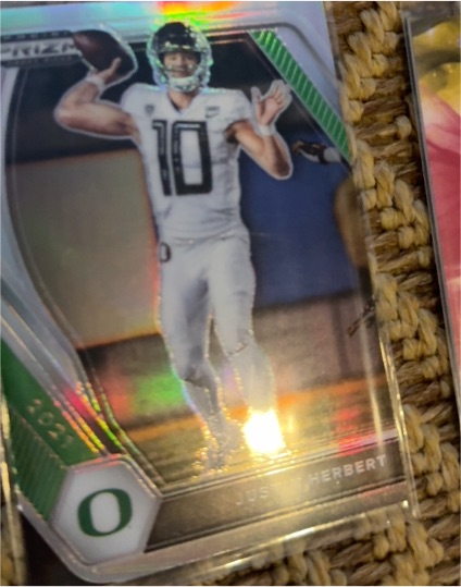 2021 Panini Prizm Draft Picks #20 Justin Herbert — front