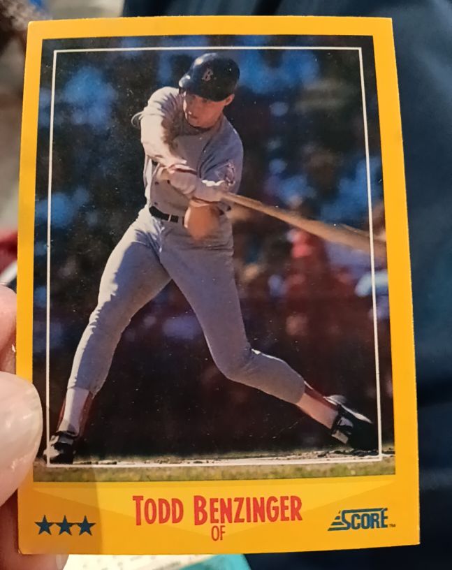 1988 Score #546 Todd Benzinger — front