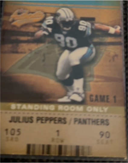 2003 Fleer Authentix #12 Julius Peppers — front