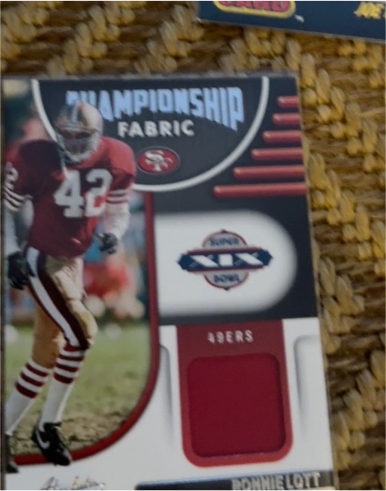 2022 Panini Absolute Championship Fabric #CF-12 Ronnie Lott — front