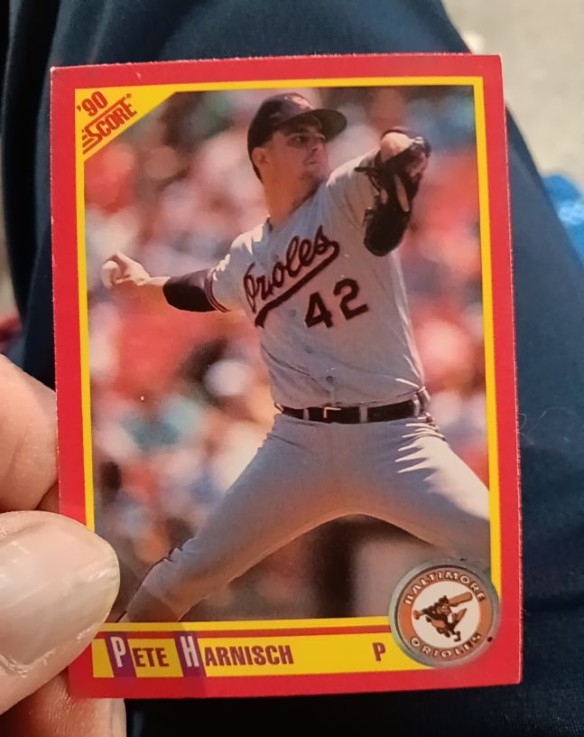 1990 Score #355 Pete Harnisch — front