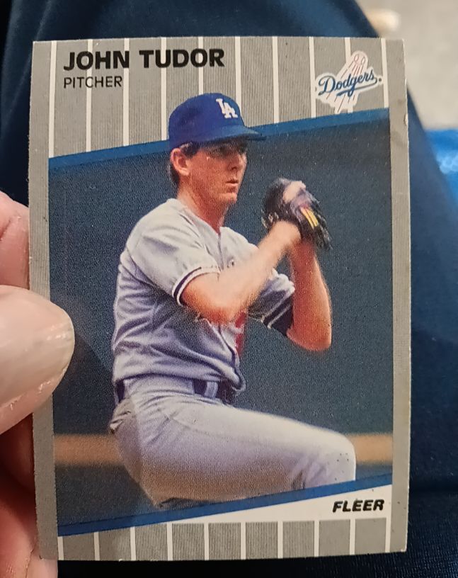 1989 Fleer #75 John Tudor — front