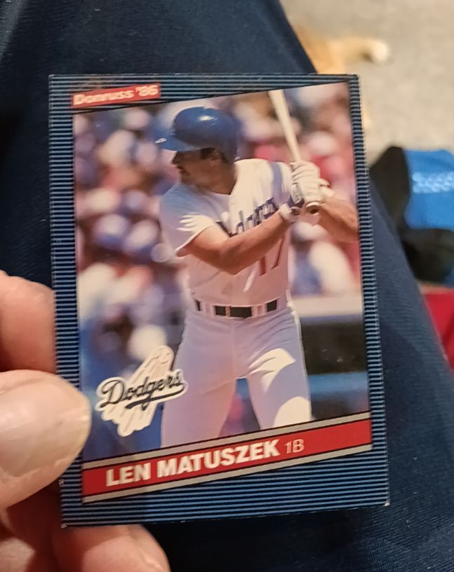 1986 Donruss #494 Len Matuszek — front