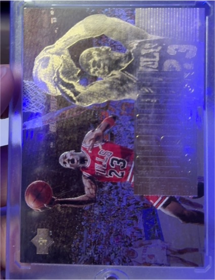 1996 Upper Deck Michael Jordan Collection Gold Holo #JC20 — front