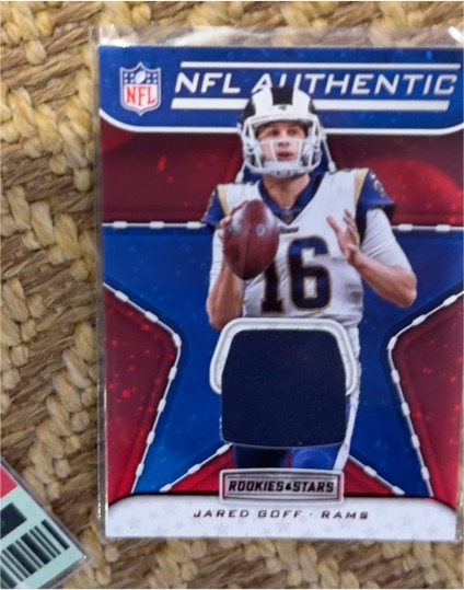 2019 Panini Rookies & Stars NFL Authentic #NA-JG Jared Goff — front