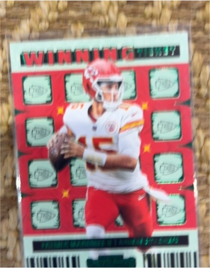 2022 Panini Contenders Winning Ticket #WT-PMA Patrick Mahomes II — front
