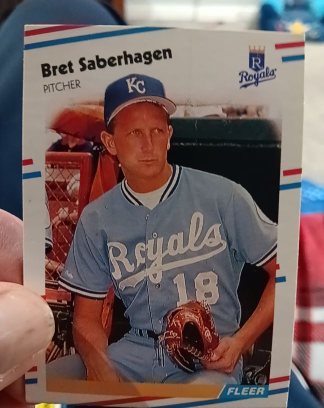 1988 Fleer #268 Bret Saberhagen — front