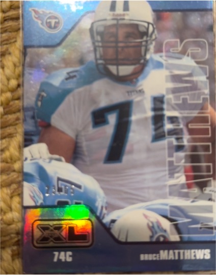 2002 Upper Deck XL #74C Bruce Matthews — front