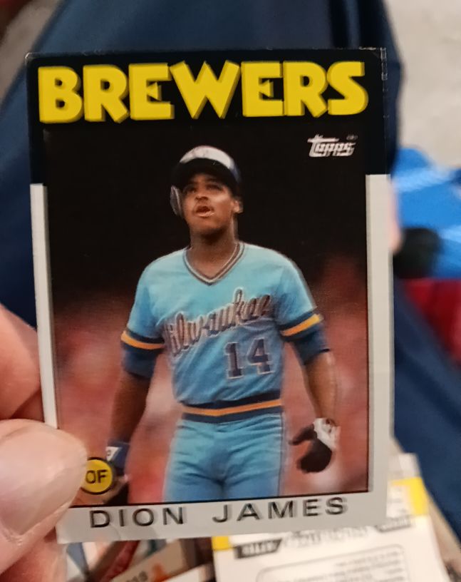 1986 Topps #76 Dion James — front