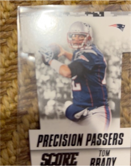 2015 Score Precision Passers #1 Tom Brady — front