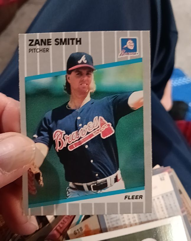 1989 Fleer #601 Zane Smith — front