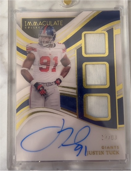 2024 Panini Immaculate Collection #17 Justin Tuck — front