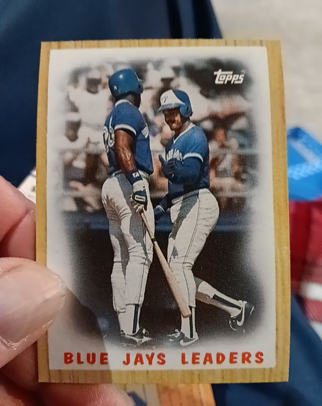 1987 Topps #106 Blue Jays Leaders George Bell/Jesse Barfield — front
