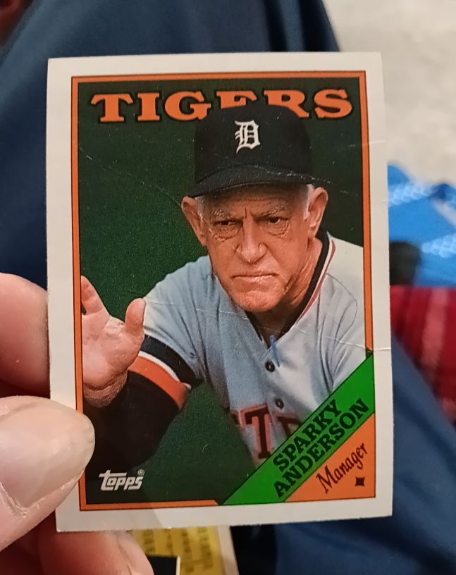 1988 Topps #14 Sparky Anderson — front