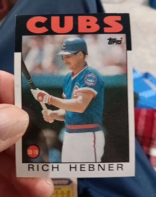 1986 Topps #19 Rich Hebner — front