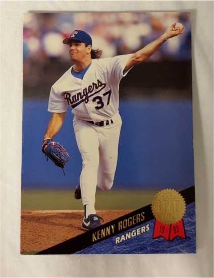 1993 Leaf #92 Kenny Rogers — front