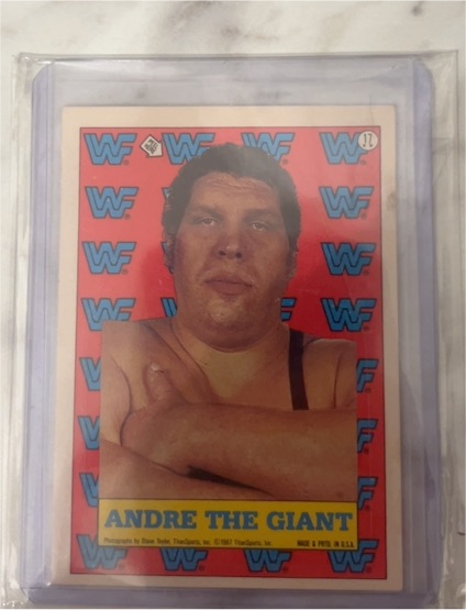 1987 Topps WWF Stickers #17 Andre The Giant — front
