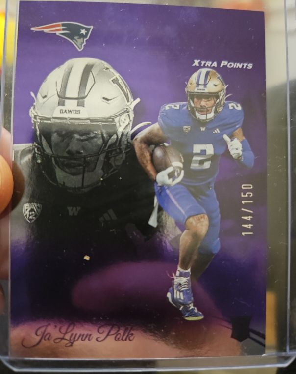 2024 Panini Prestige #354 Ja'Lynn Polk Xtra Points Purple /150 — front