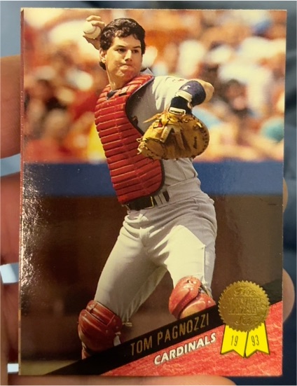 1993 Leaf #136 Tom Pagnozzi — front