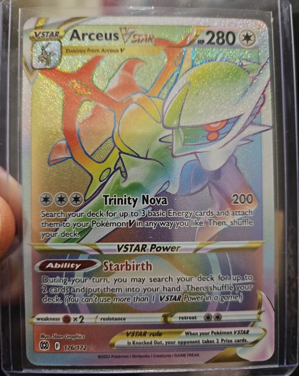 2022 Pokemon Brilliant Stars #176 Arceus VSTAR — front