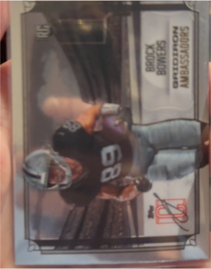 2024 Topps Signature Class #GA-11 Brock Bowers Gridiron Ambassadors — front