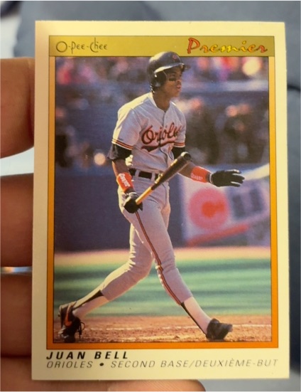1991 O-Pee-Chee Premier #7 Juan Bell — front