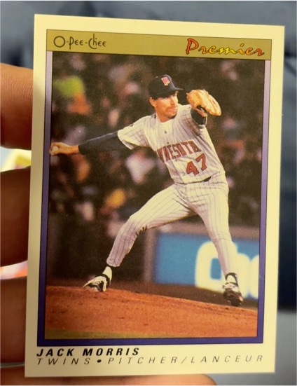 1991 O-Pee-Chee Premier #84 Jack Morris — front