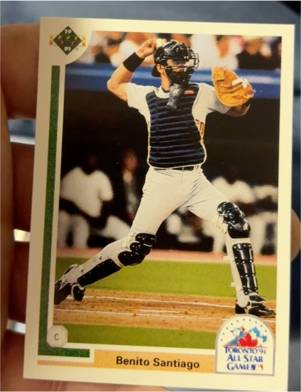1991 Upper Deck Final Edition #91F Benito Santiago — front