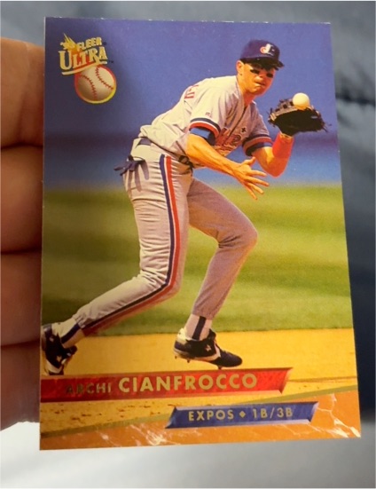 1993 Fleer Ultra #63 Archi Cianfrocco — front