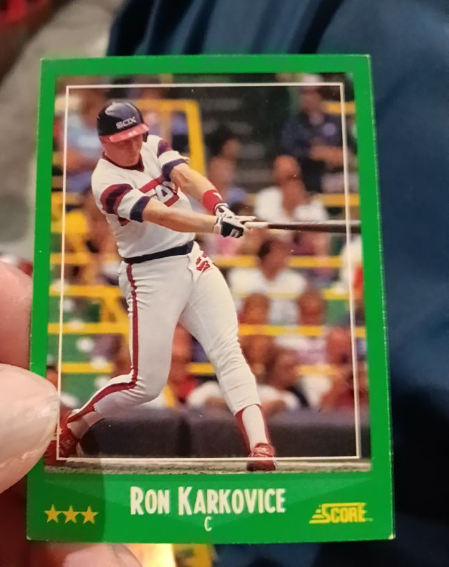 1988 Score #374 Ron Karkovice — front